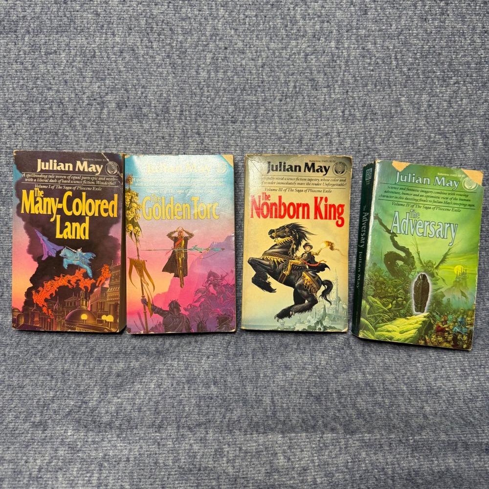 Julian May Saga of Pliocene Exile Complete 4 Book Set Vintage Sci-Fi Paperbacks